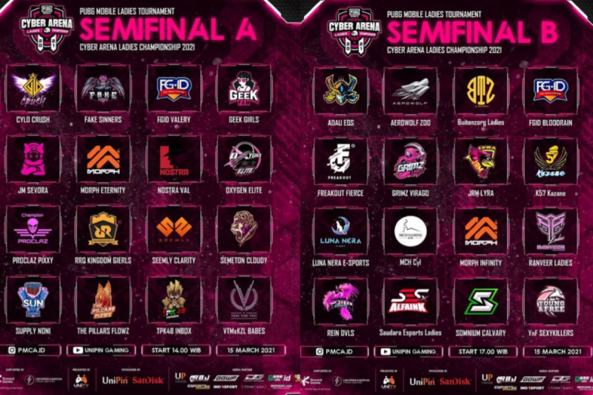 16 tim esport perempuan siap hadapi final PMCA 2021