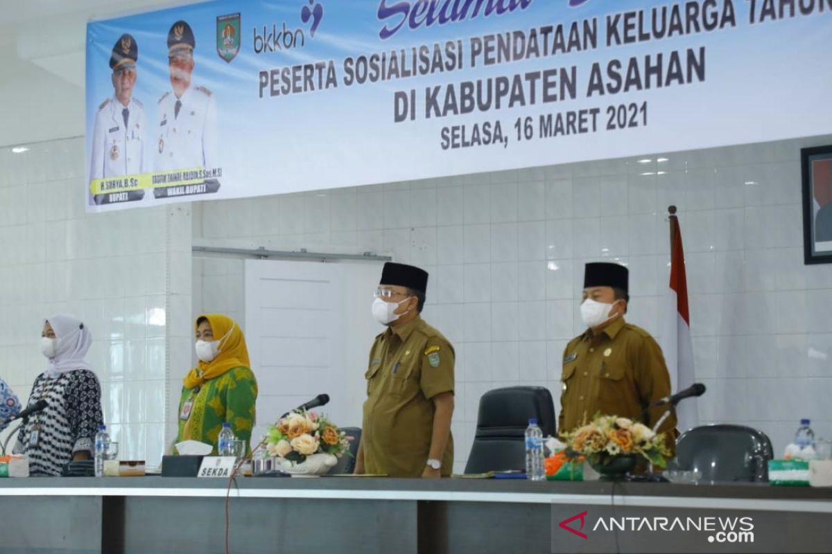 Sekda Asahan buka sosialisasi pendataan keluarga Tahun 2021