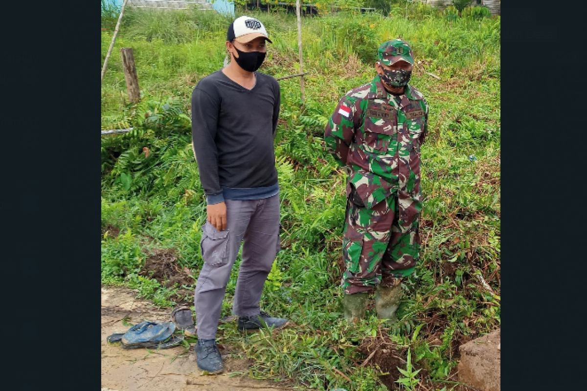 Satgas  TMMD Kodim 1206/PSB dukung masyarakat manfaatkan lahan kosong