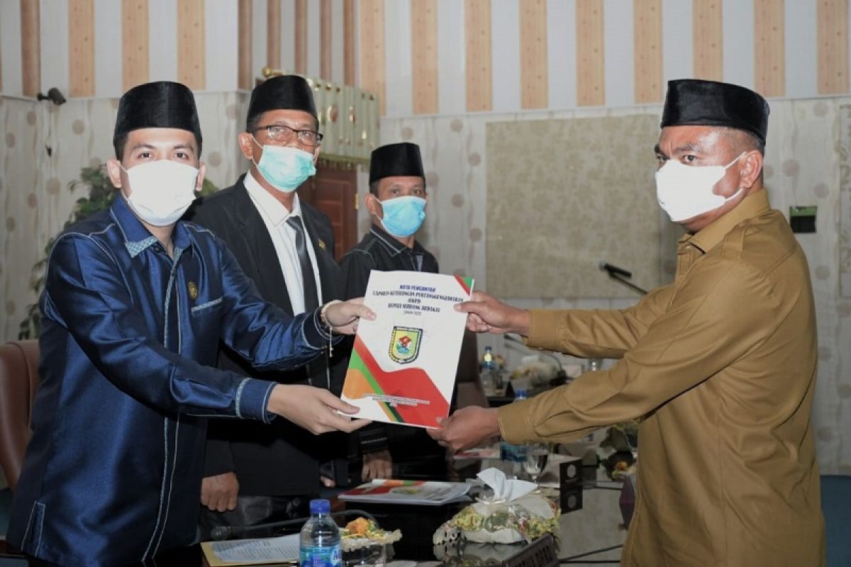 Bupati Sergai Sampaikan LKPJ Tahun 2020