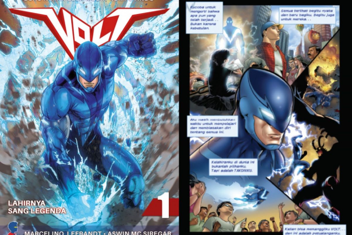 Komik pahlawan super "Volt" lahir kembali dalam format baru