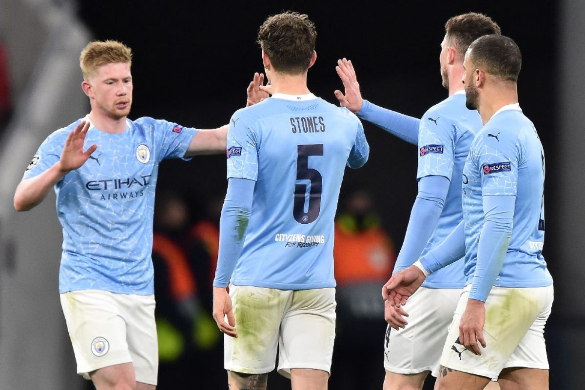 Man City meluncur mulus ke perempat final Liga Champions