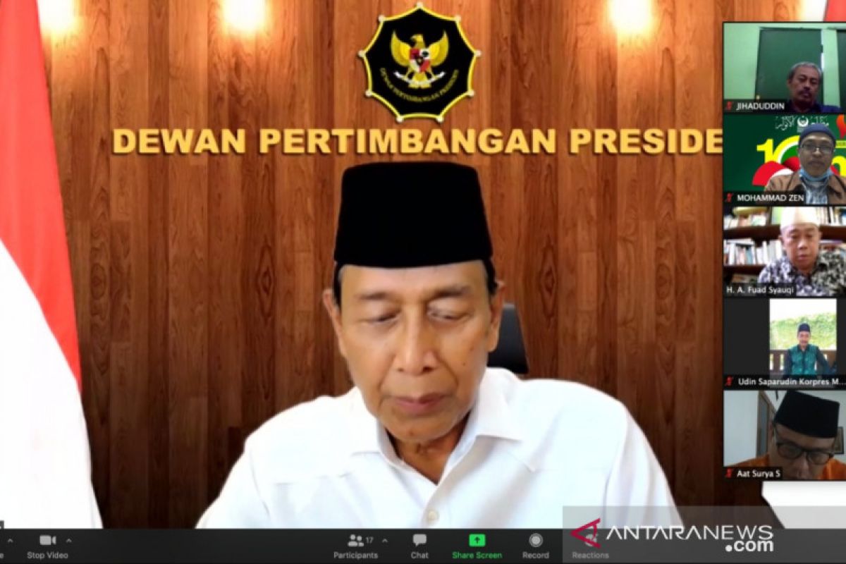 Ketua Wantimpres dukung Muktamar Ke-20 Mathla'ul Anwar