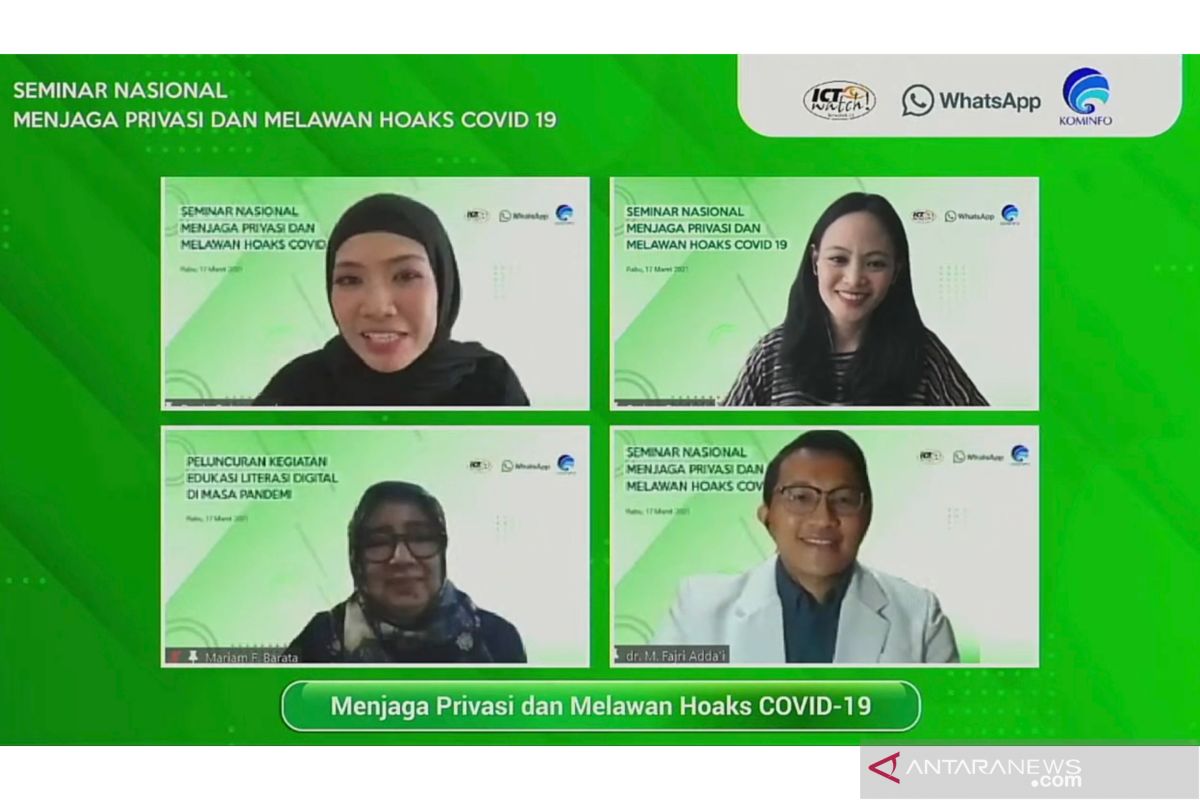 Tiga poin resep hindari hoaks dan pelanggaran privasi