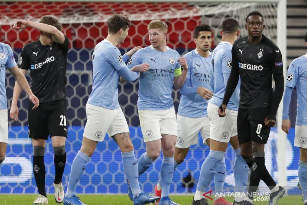 Manchester City melaju ke perempat final Liga Champions