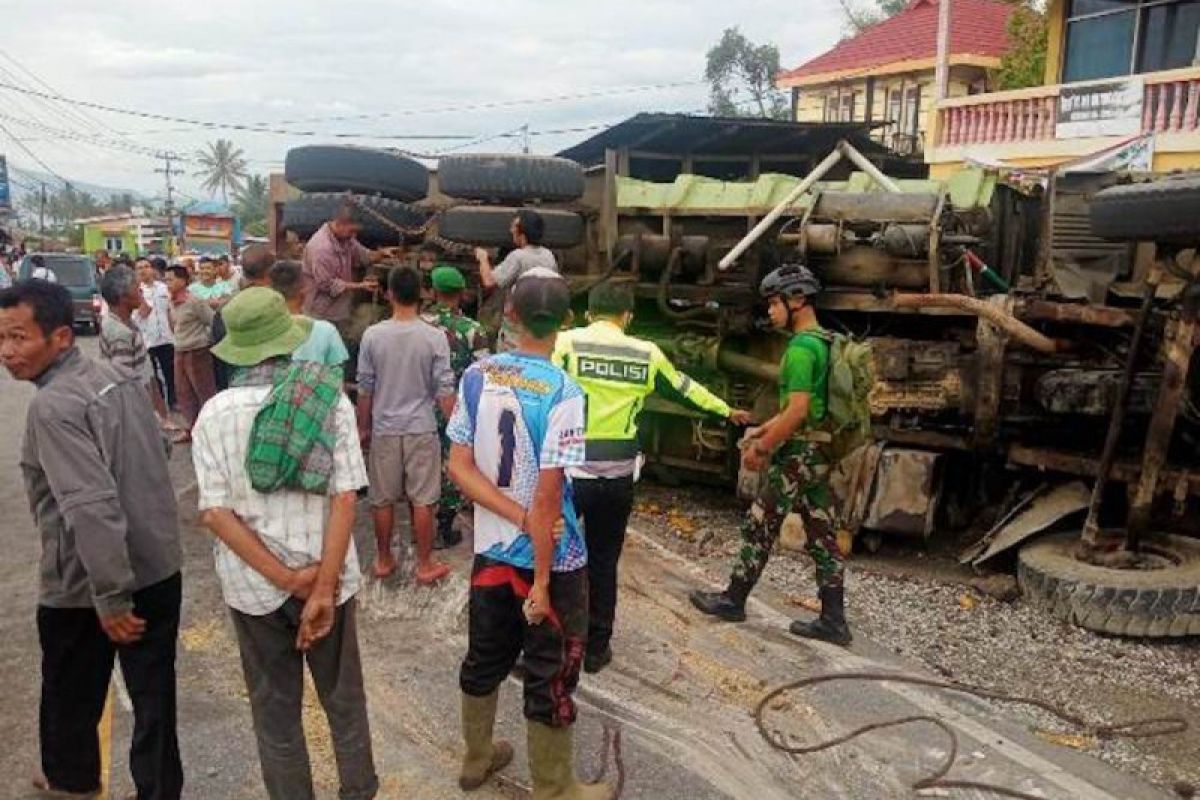 Ini penjelasan Polres Solok Arosuka soal kecelakaan truk di Nagari Koto Gadang Guguak