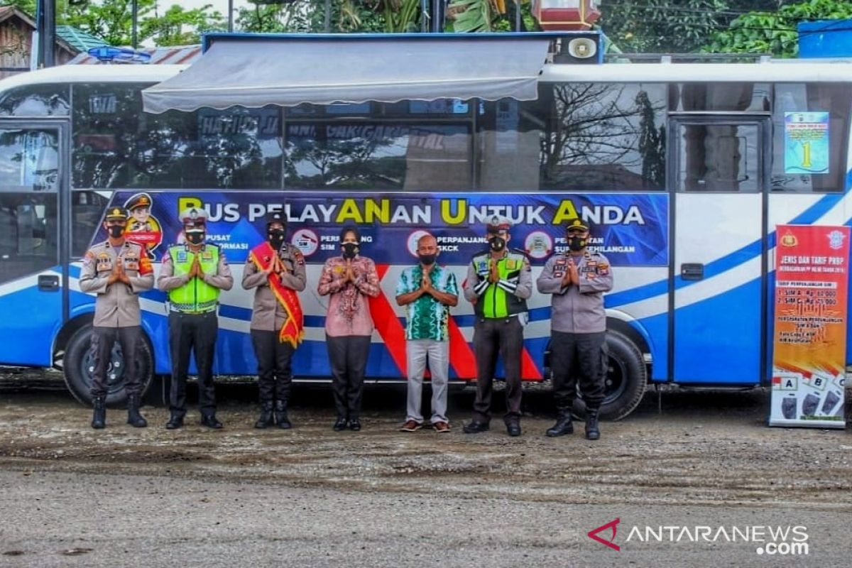 Polres Tapin operasikan bus 