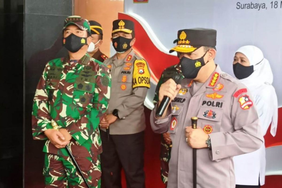 Kapolri dan Panglima TNI ungkap keberhasilan Jatim tekan COVID-19