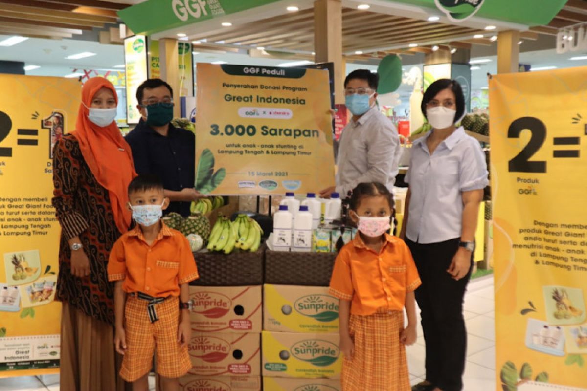 GGF Peduli, Donasi 3.000 sarapan sehat untuk anak-anak stunting