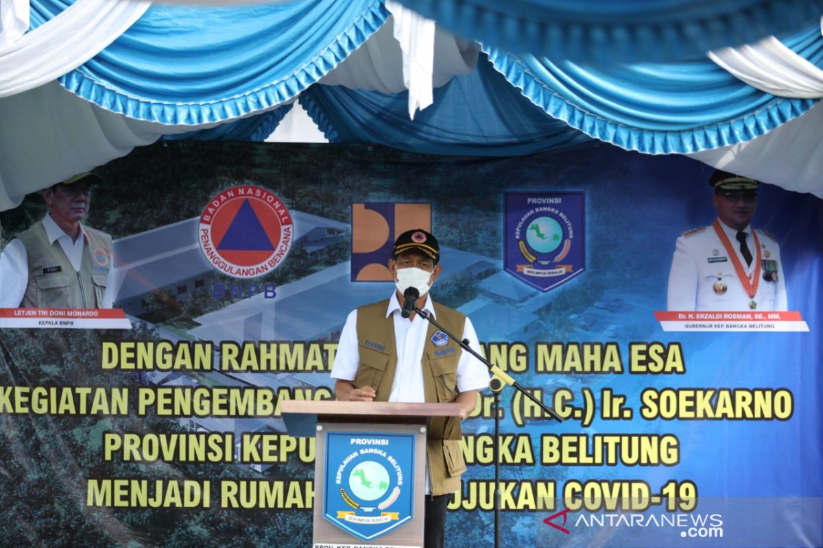 Kepala BNPB apresiasi Bangka Belitung kendalikan kasus COVID-19