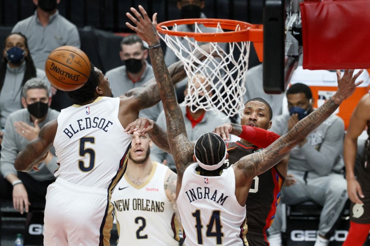 36 poin Lillard warnai kemenangan Blazers atas Pelicans