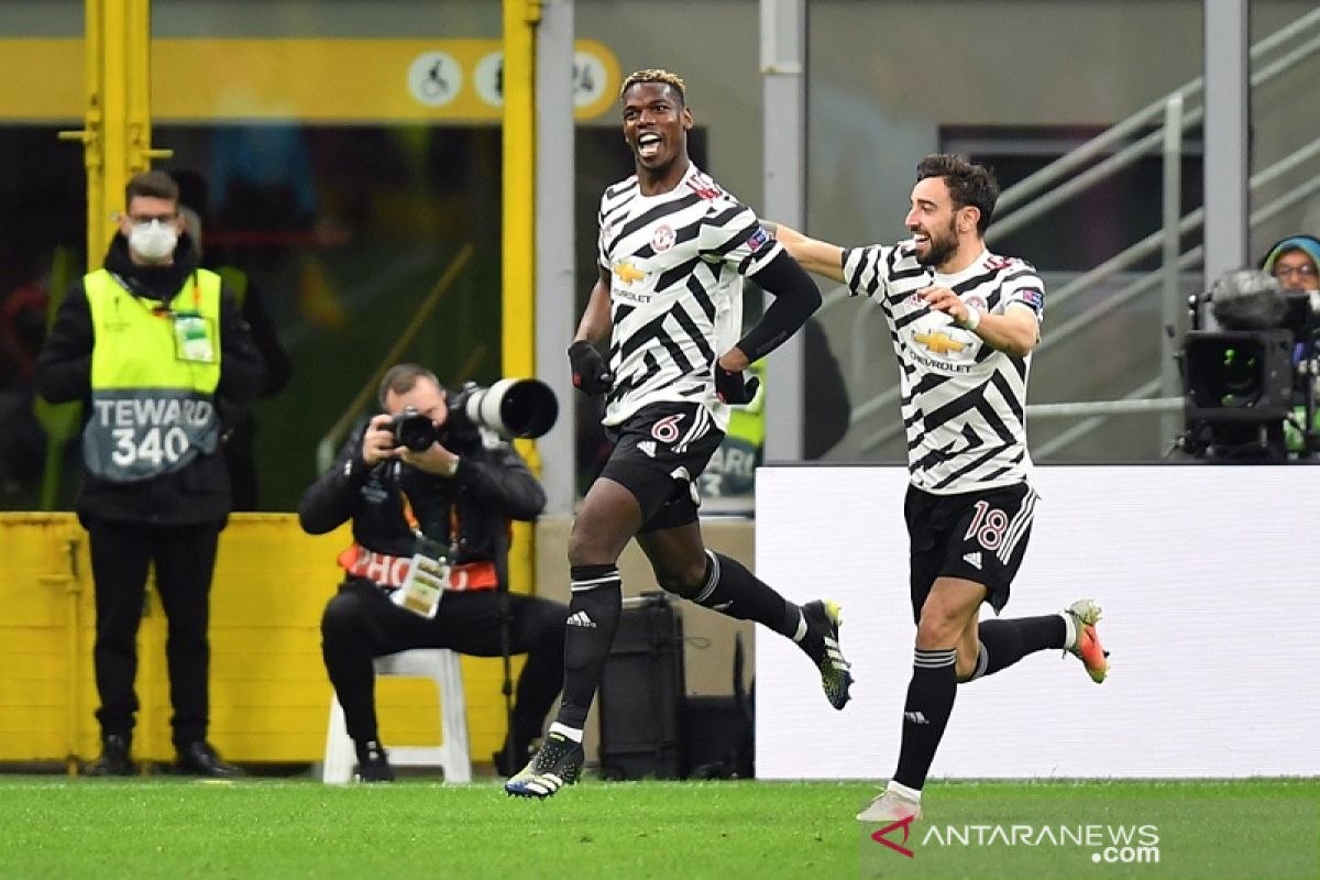 Pogba antar MU lewati Milan ke perempat final Liga Europa (video)