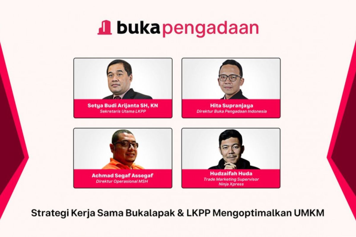 LKPP gandeng BukaPengadaan untuk optimalkan UMKM di ranah digital