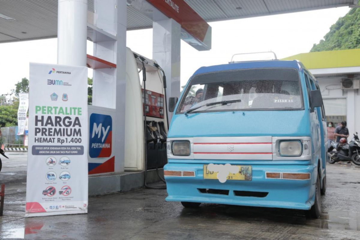 Pertamina berlakukan harga BBM Pertalite setara Premium mulai 21 Maret