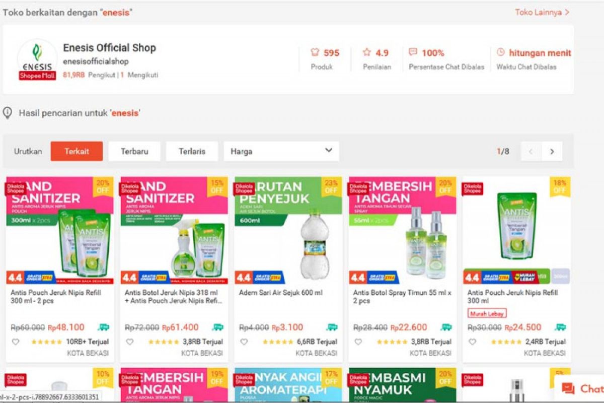 Shopee Brand Day, Enesis diskon produk-produk kesehatan