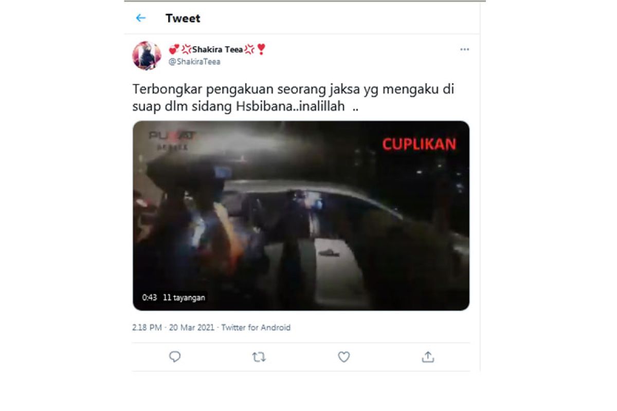 Polri selidiki pembuat dan penyebar video hoak terkait JPU terima suap perkara  Rizieq Shihab