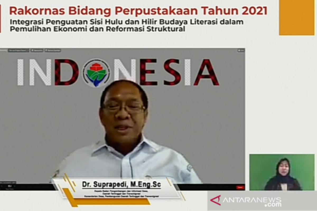 Kemendes: Dana Desa dapat digunakan untuk mengelola perpustakaan desa