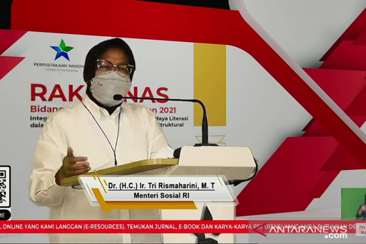 Mensos Risma semangati para pustakawan agar tidak rendah diri dan tetap termotivasi