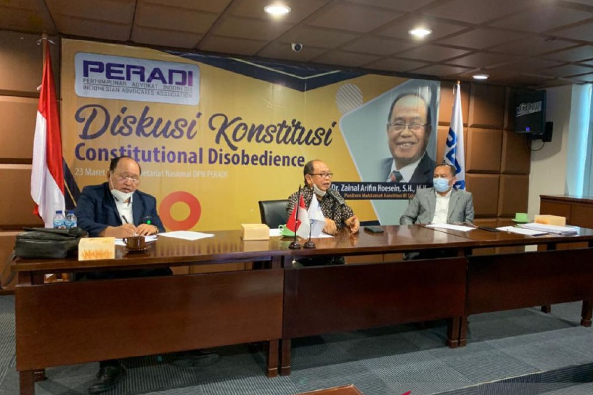 PERADI perlu rumuskan sanksi pembangkangan konstitusional