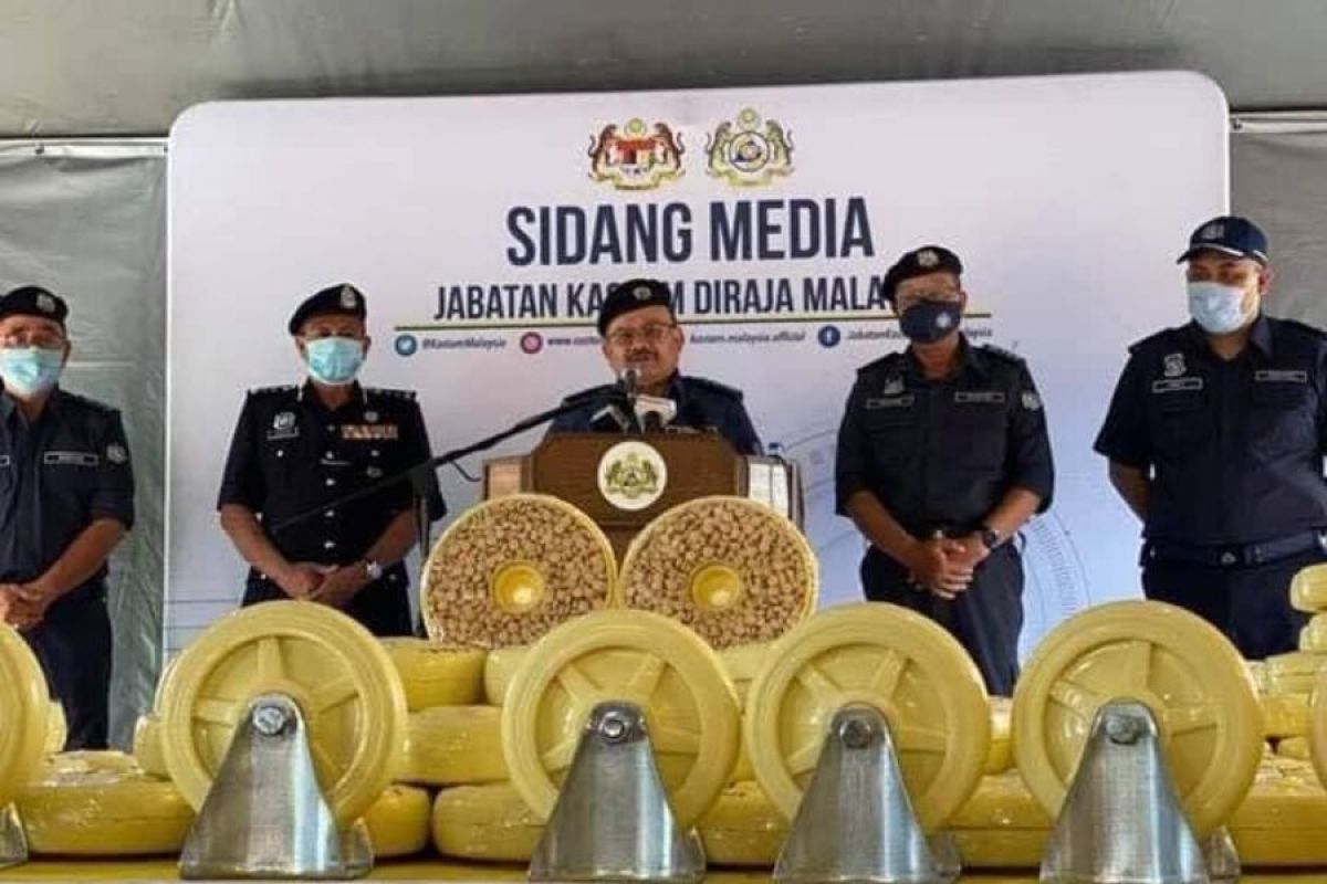 Malaysia sita narkoba Rp17,5 triliun