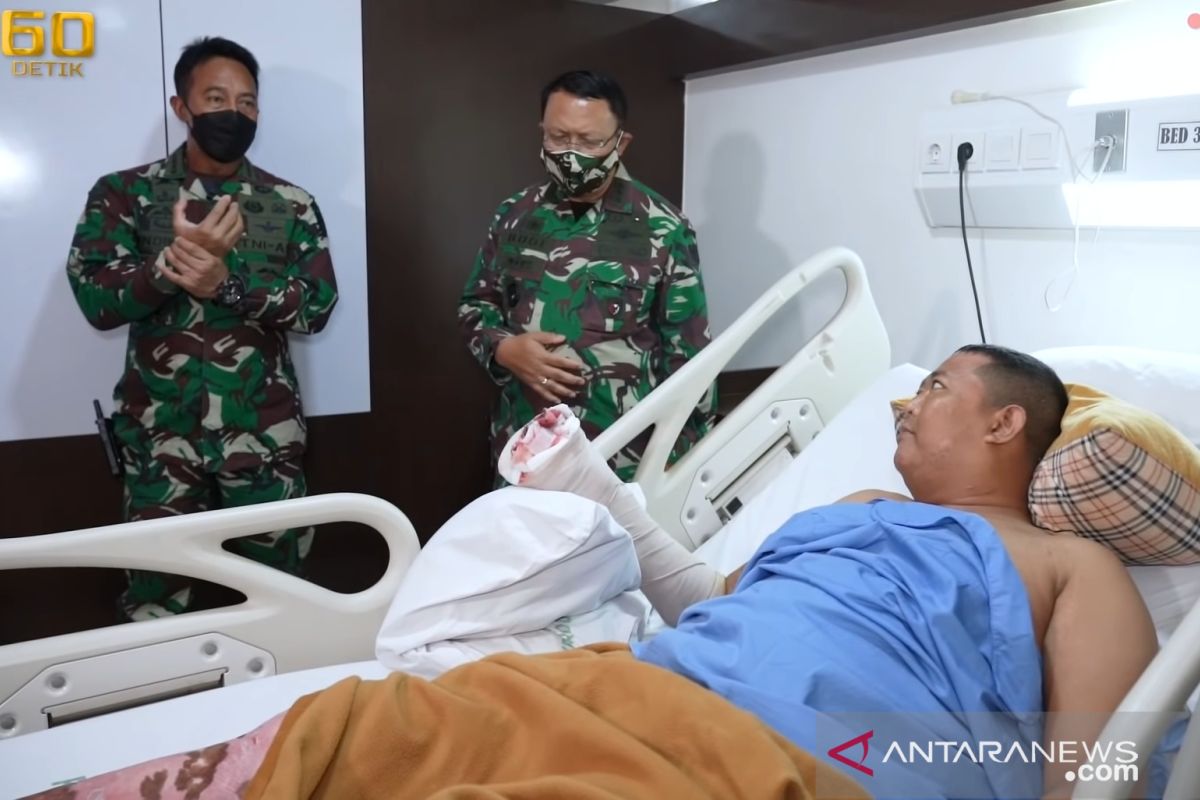 Kasad  Andika beri kejutan  prajurit korban kecelakaan MI-17