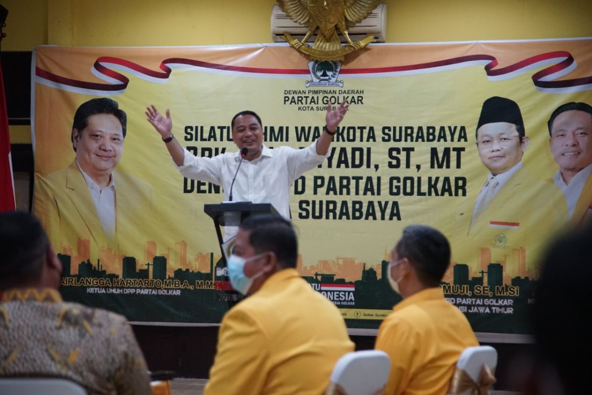 Wali kota dan wawali Surabaya safari politik ke sejumlah partai politik