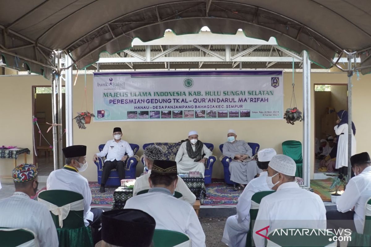 Gedung TK Al Qur'an Darul Ma'rifah Dusun Hanau, Panjampang Bahagia diresmikan