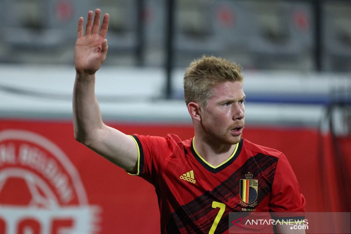 Kevin de Bruyne belum diskusikan dengan pelatih berapa menit bermain di timnas Belgia