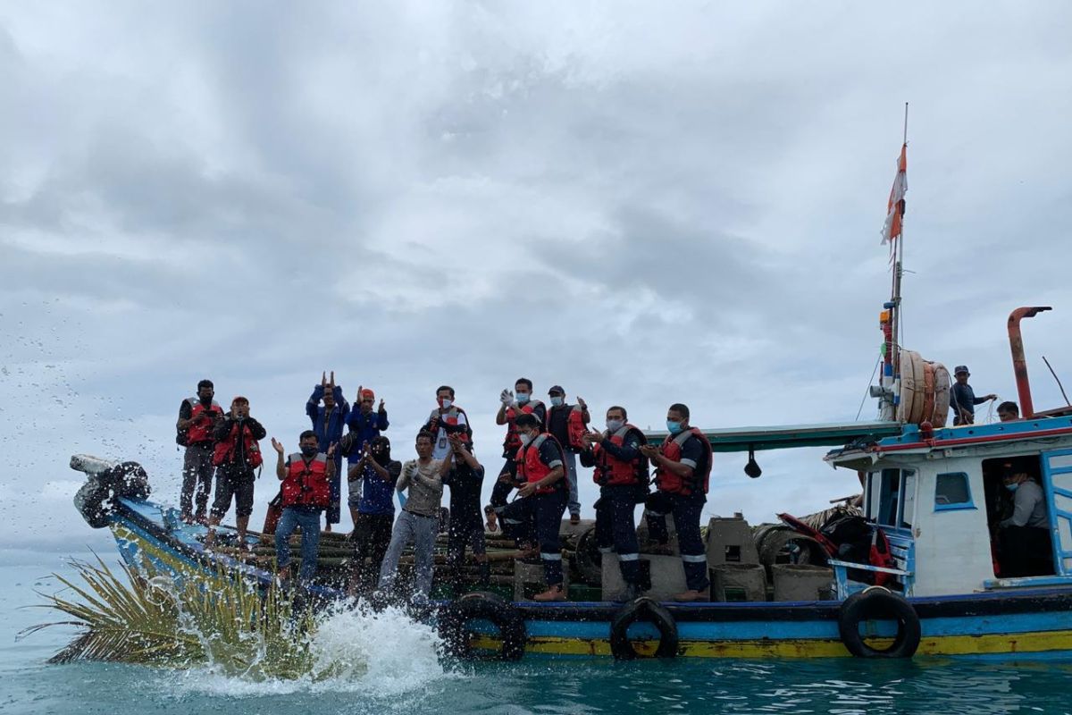 PT Timah tebar 55 rumpon di Laut Tanjung Gunung