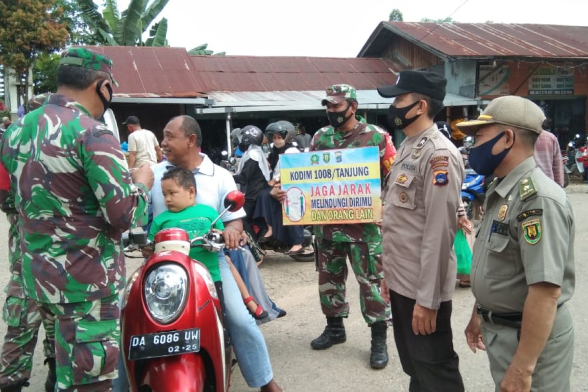 Polsek Banua Lawas lakukan operasi yustisi penegakan protokol kesehatan