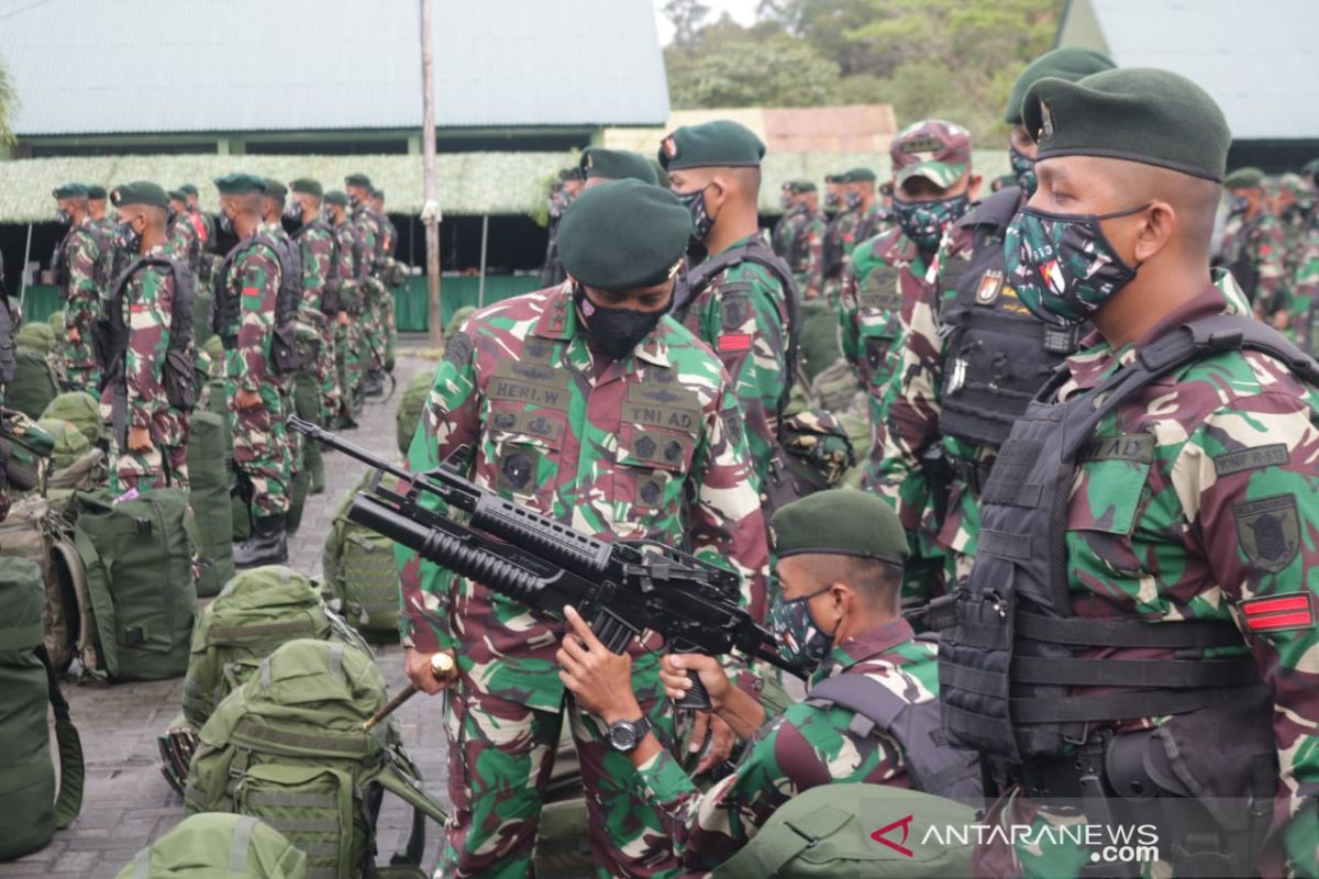 Personel Yonif Raider 613/Raja Alam dikirim ke Papua untuk pamtas