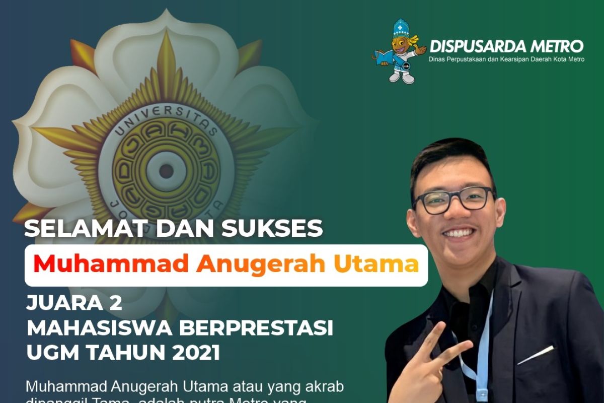 Putra asal Kota Metro raih juara pada pemilihan mahasiswa berprestasi di UGM