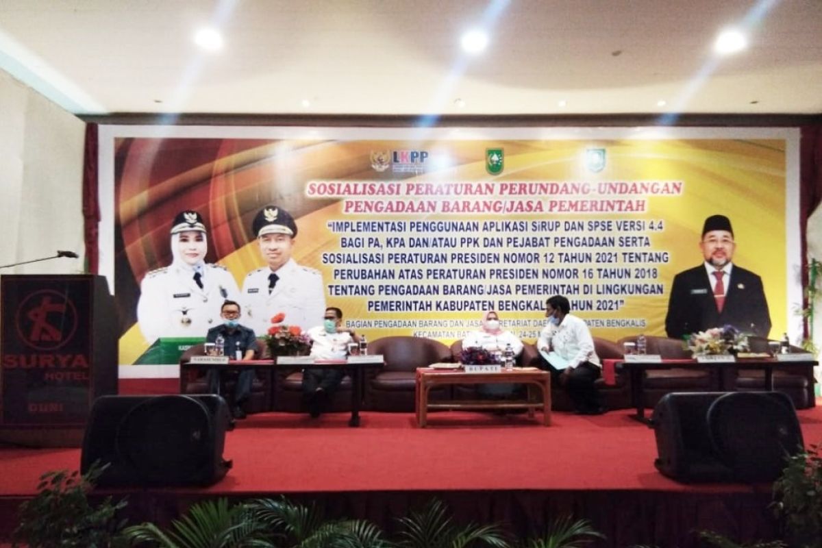 Bupati Bengkalis ingatkan pengadaan barang dan jasa harus melalui sistem