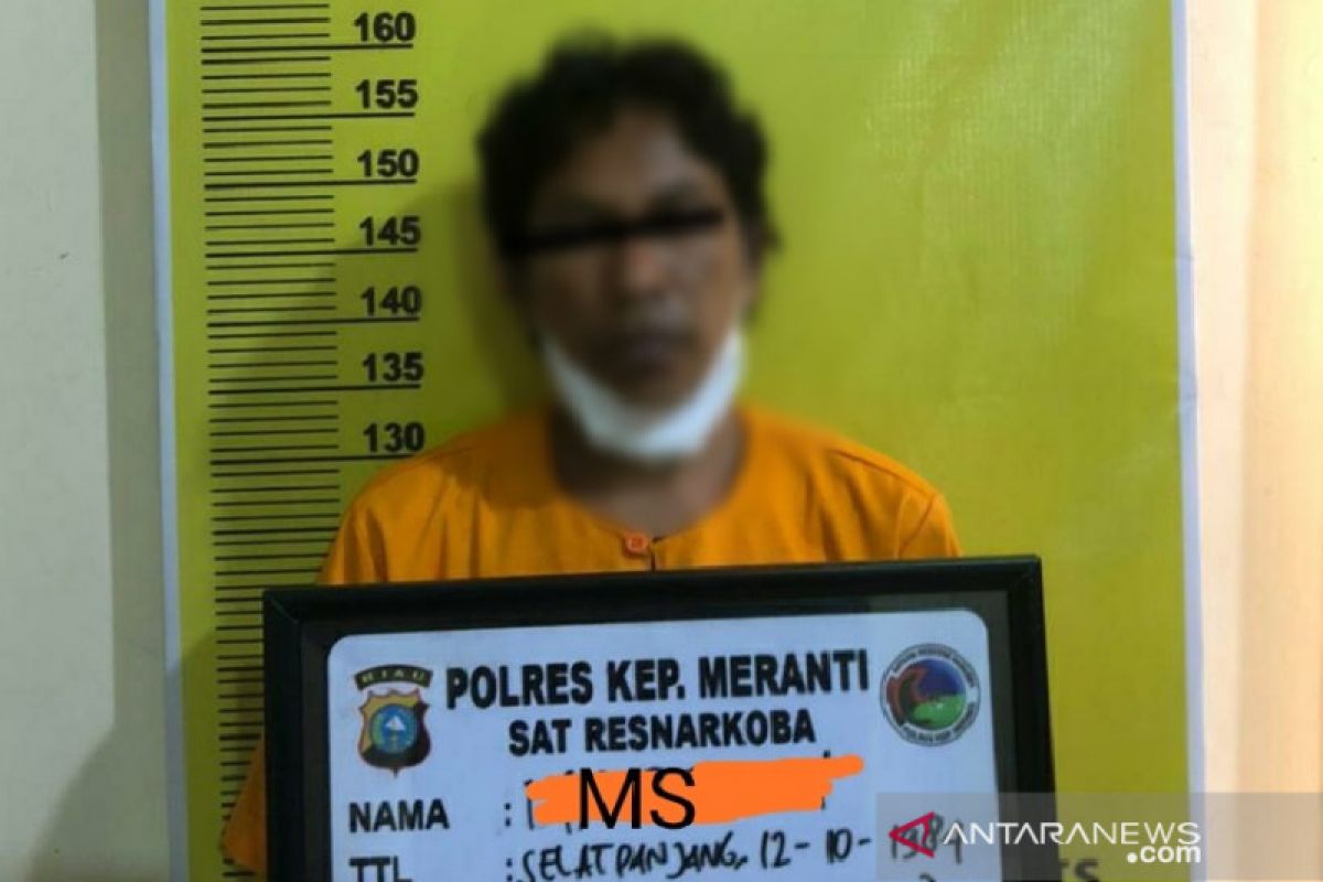 Pria Meranti ini diringkus polisi saat meracik sabu