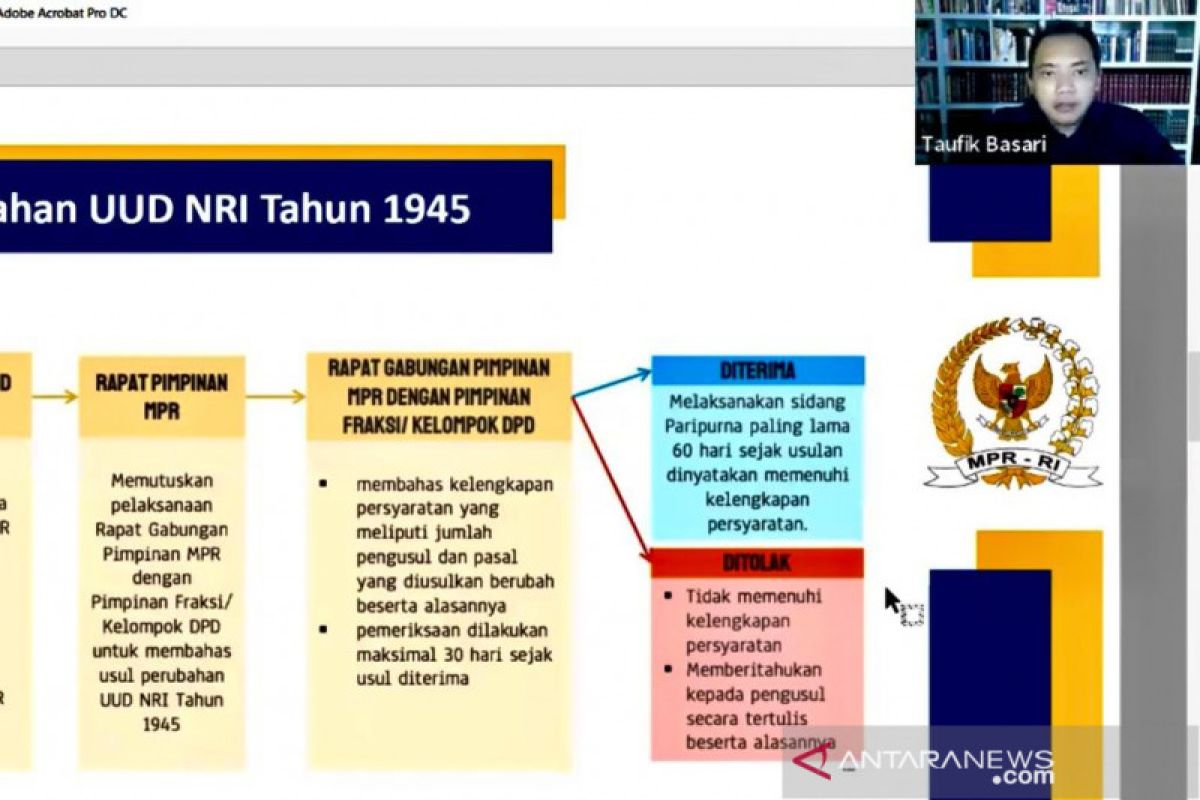 Ketua F-Partai NasDem MPR RI: Belum ada kebutuhan amendemen UUD 1945