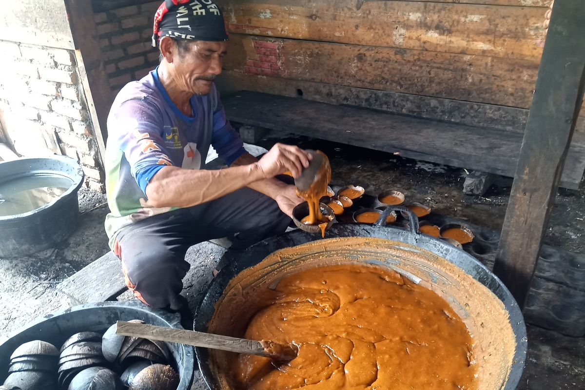 Jelang Ramadhan, harga gula merah naik tingkat petani di Talang Babungo