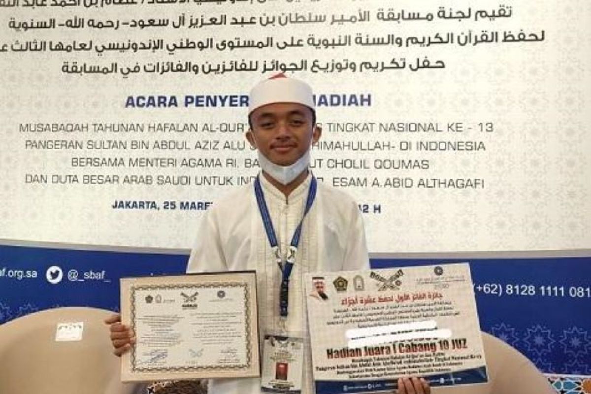 Riau raih juara I nasional penghafal Al Qur'an