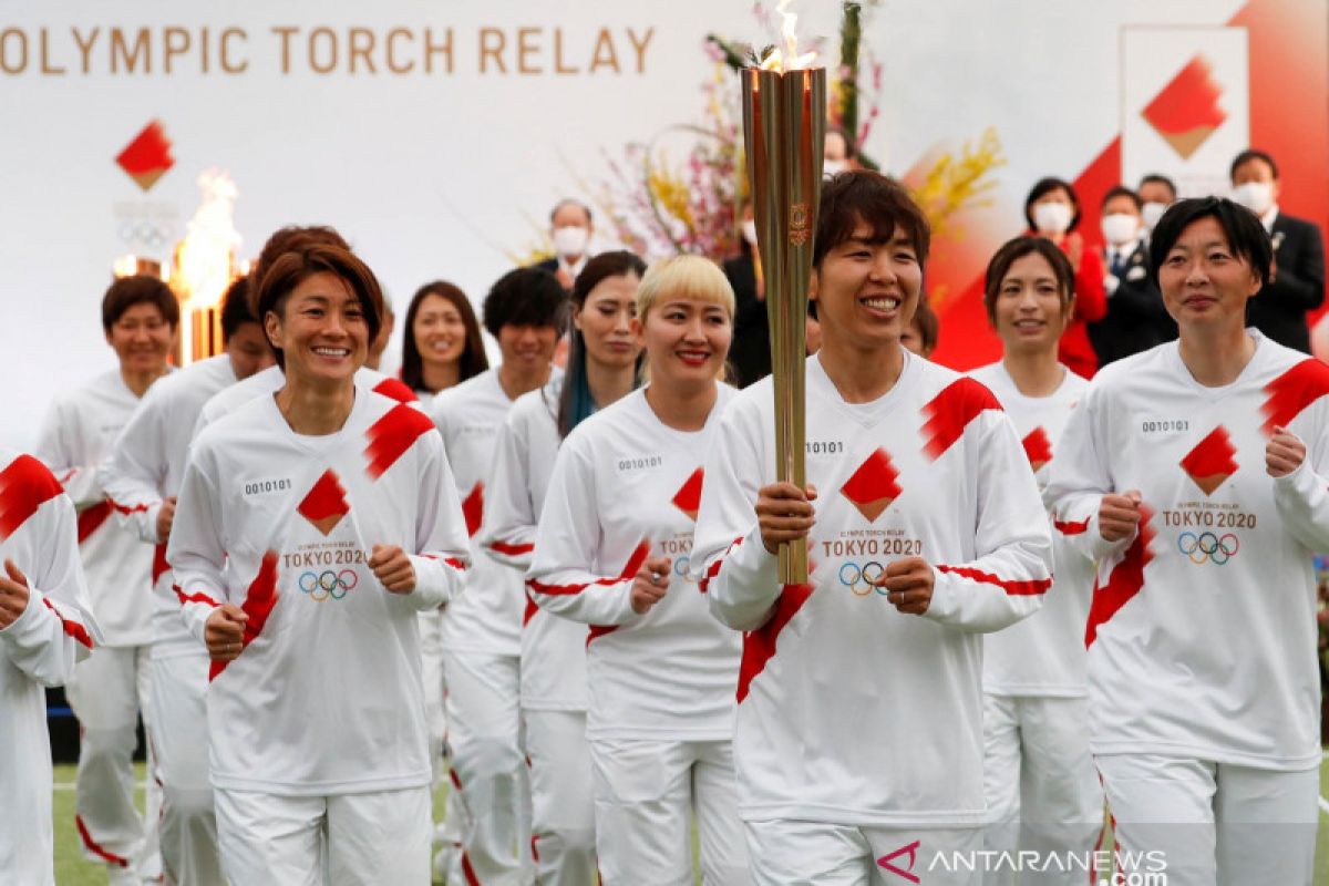 Enam staf penyelenggara kirab obor Olimpiade Tokyo didiagnosis COVID-19