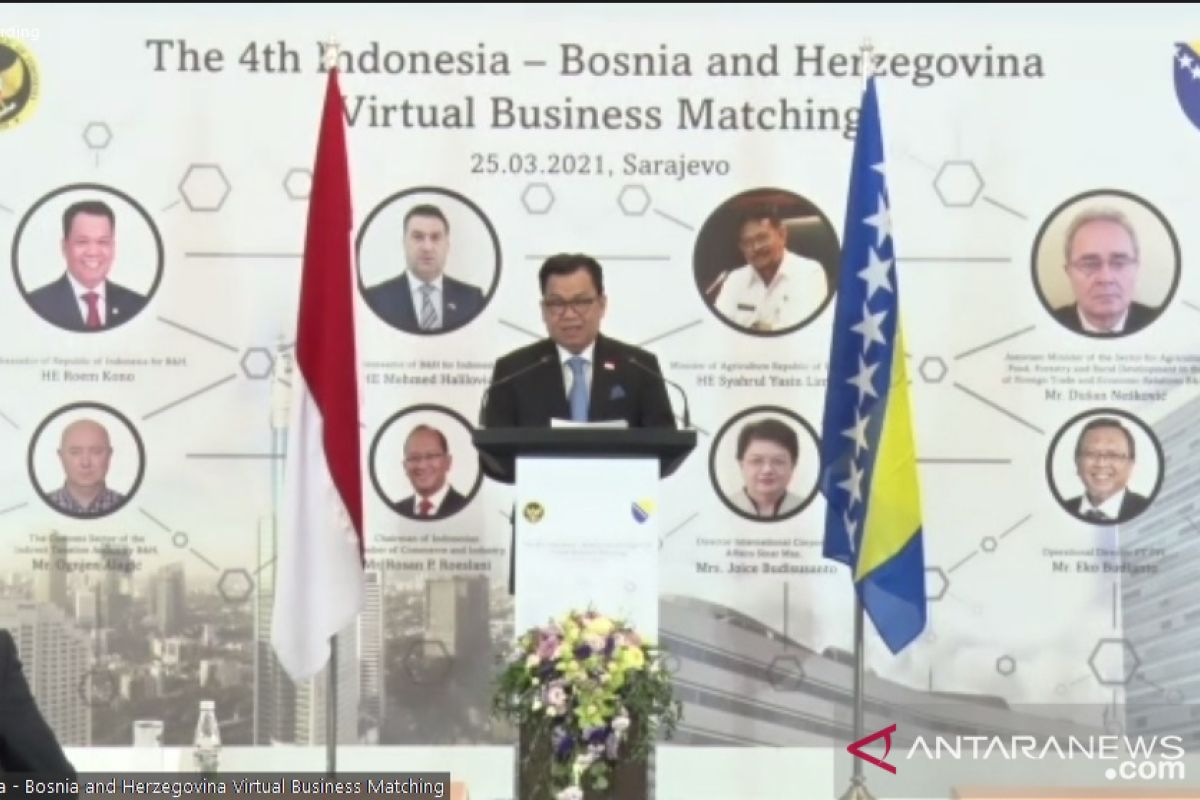 Indonesia dorong peningkatan perdagangan dengan Bosnia dan Herzegovina