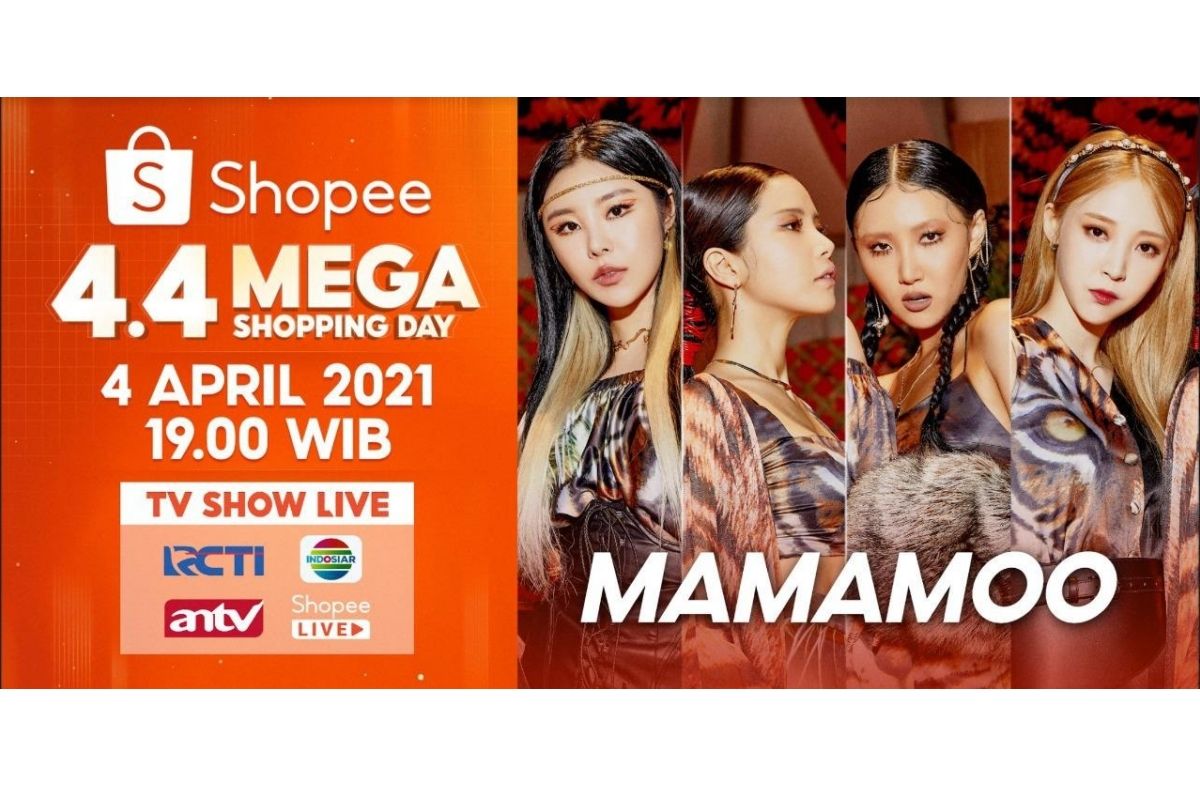 MAMAMOO hadir meriahkan  Shopee 4.4 Mega Shopping Day TV Show