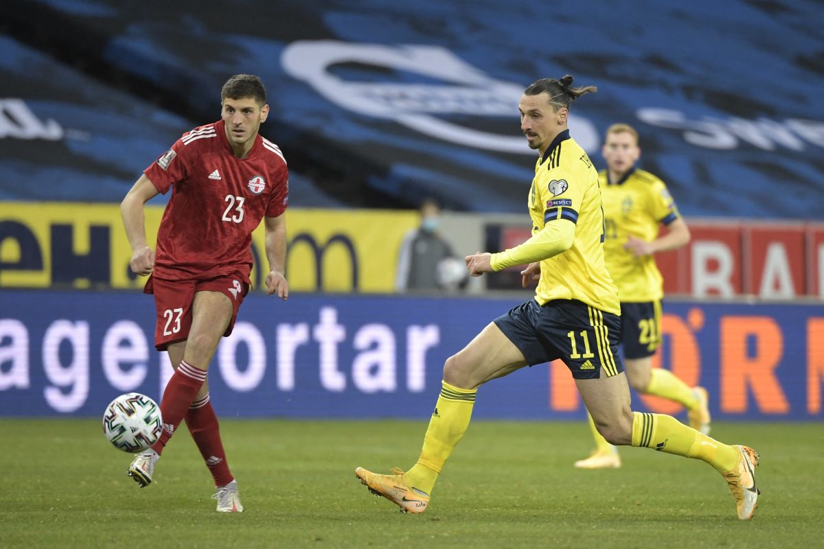 Swedia berhasil menang tipis 1-0 di kandang atas Georgia