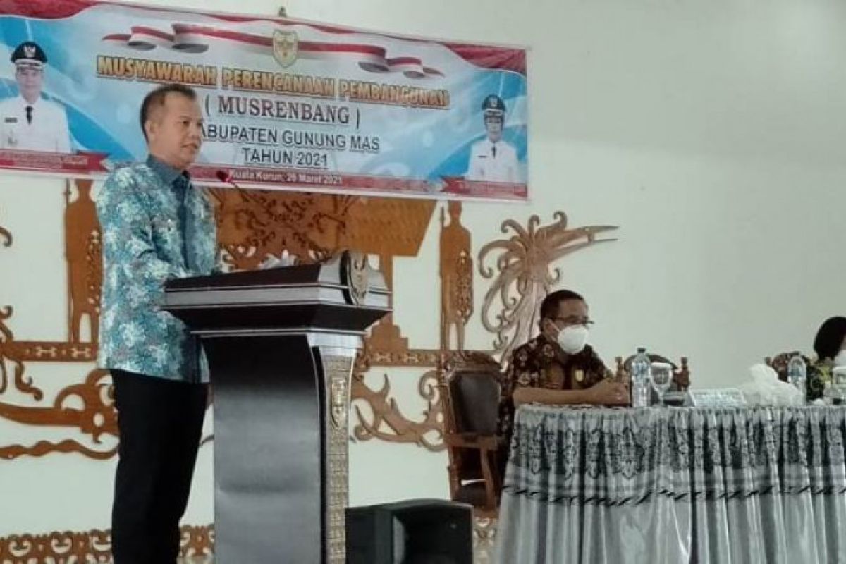 Bupati Gumas beberkan sasaran dan target pembangunan tahun 2022