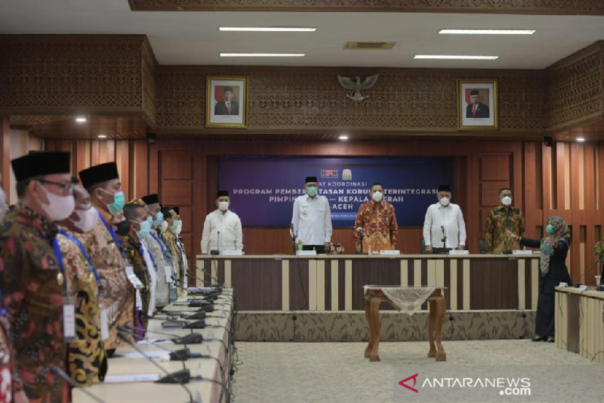 Gubernur Aceh minta bimbingan KPK untuk tingkatkan MCP 2021