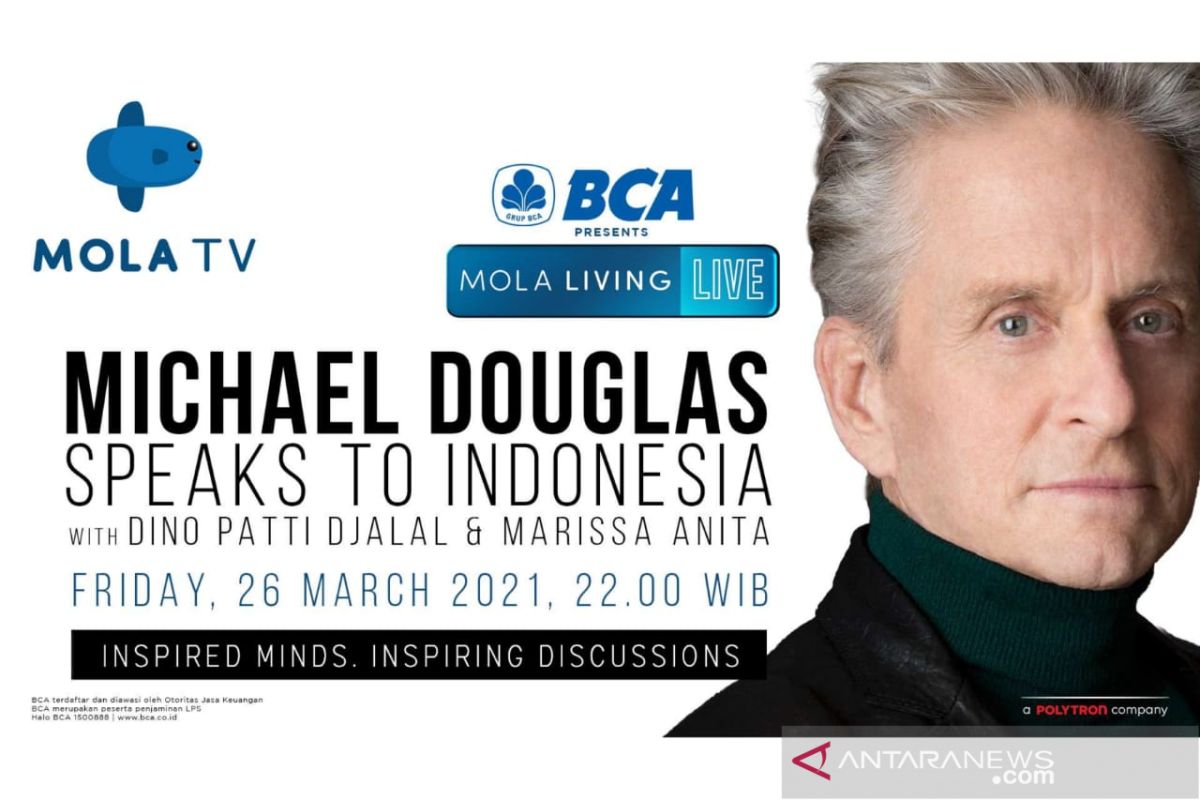 Malam ini, Michael Douglas berbagi cerita untuk penggemar Indonesia