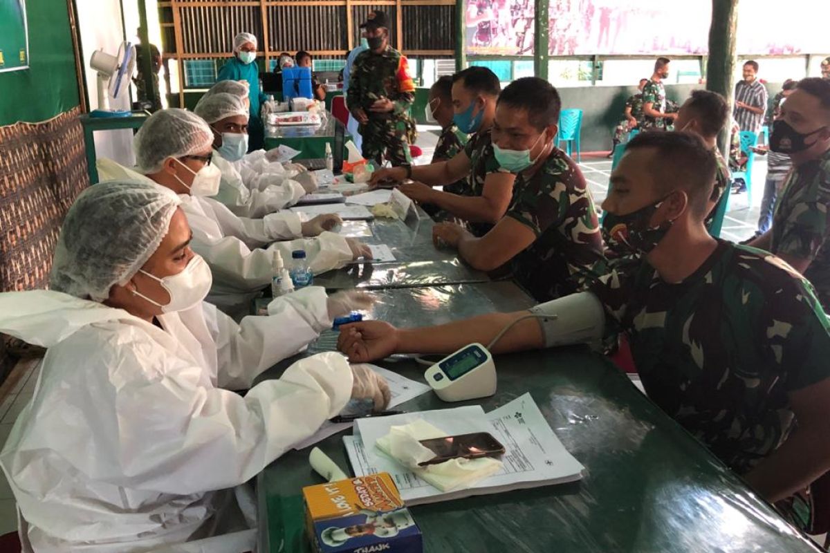 Personel Satgas Pamtas RI-Timor Leste jalani vaksinasi COVID
