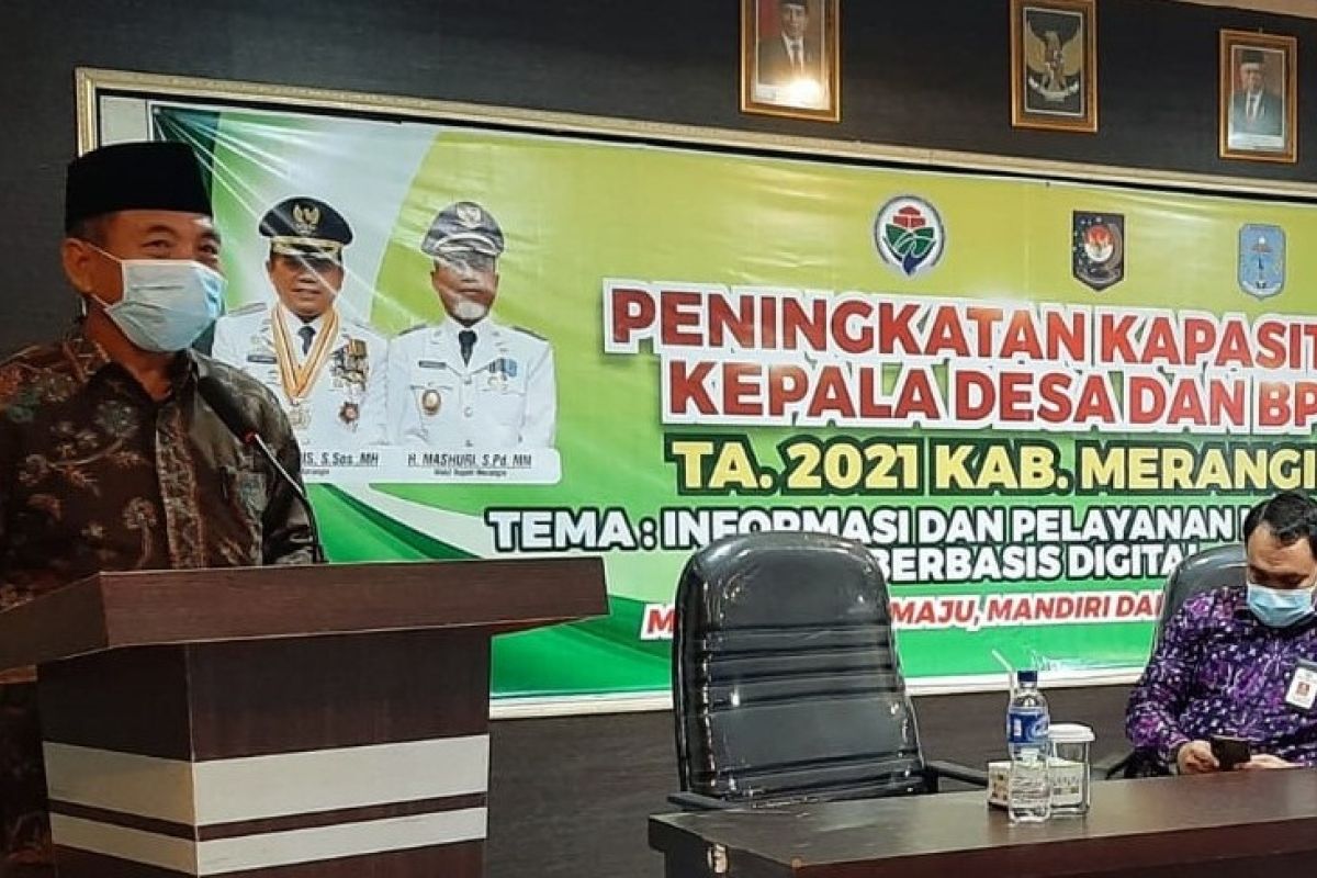 Kades dan BPD Merangin peroleh pembekalan sebelum berangkat studitiru