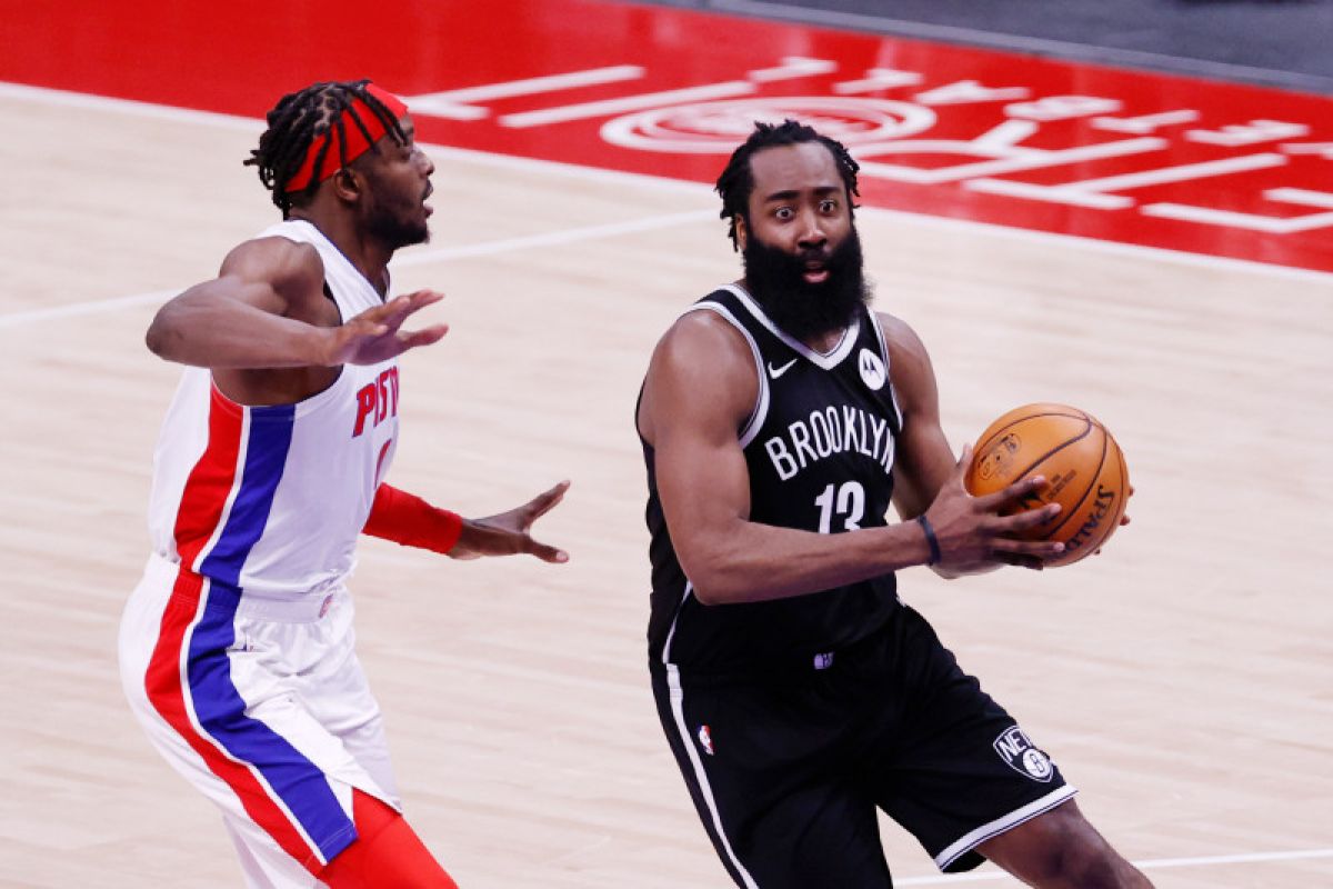 Brooklyn Nets selamat dari tekanan Pistons