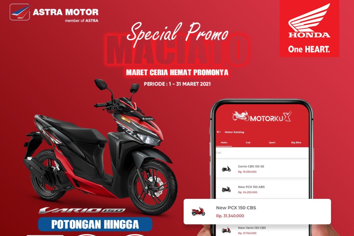 Begini cara beli motor Honda dapat diskon