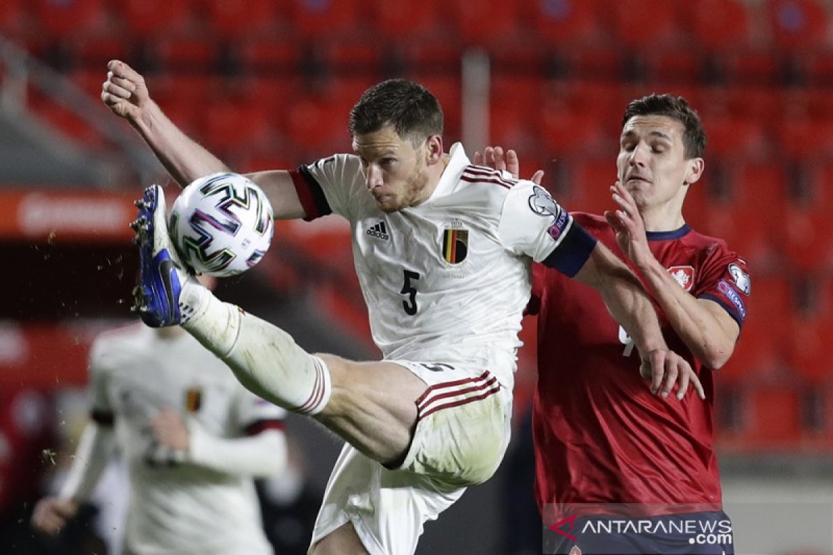 Ceko tahan imbang Belgia