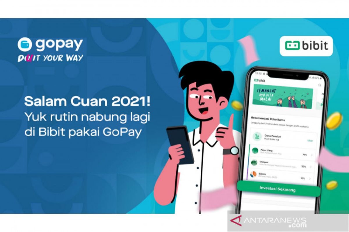 GoPay dan Bibit rilis fitur investasi reksadana otomatis